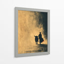 Silueta de torero y toro - DIEGO D L | Cuadro decorativo de Canvas Lab