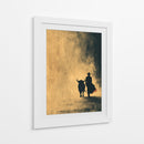 Silueta de torero y toro - DIEGO D L | Cuadro decorativo de Canvas Lab