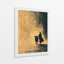 Silueta de torero y toro - DIEGO D L | Cuadro decorativo de Canvas Lab