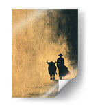Silueta de torero y toro - DIEGO D L | Cuadro decorativo de Canvas Lab