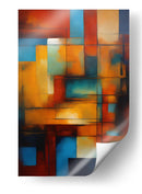 Anuzar Azul y Naranja - DEA Digital Esoteric Art | Cuadro decorativo de Canvas Lab