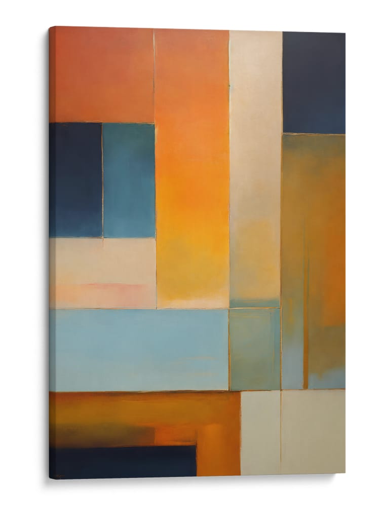 Pastel Azul y Naranja - DEA Digital Esoteric Art | Cuadro decorativo de Canvas Lab