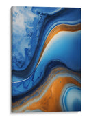 Fluido Azul y Naranja - DEA Digital Esoteric Art | Cuadro decorativo de Canvas Lab