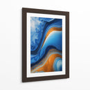 Fluido Azul y Naranja - DEA Digital Esoteric Art | Cuadro decorativo de Canvas Lab