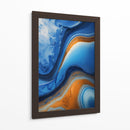 Fluido Azul y Naranja - DEA Digital Esoteric Art | Cuadro decorativo de Canvas Lab