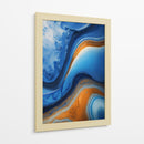 Fluido Azul y Naranja - DEA Digital Esoteric Art | Cuadro decorativo de Canvas Lab