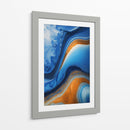 Fluido Azul y Naranja - DEA Digital Esoteric Art | Cuadro decorativo de Canvas Lab