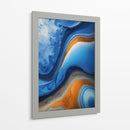 Fluido Azul y Naranja - DEA Digital Esoteric Art | Cuadro decorativo de Canvas Lab