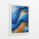Fluido Azul y Naranja - DEA Digital Esoteric Art | Cuadro decorativo de Canvas Lab