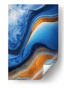 Fluido Azul y Naranja - DEA Digital Esoteric Art | Cuadro decorativo de Canvas Lab