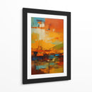 Lava Naranja y Azul - DEA Digital Esoteric Art | Cuadro decorativo de Canvas Lab