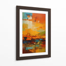 Lava Naranja y Azul - DEA Digital Esoteric Art | Cuadro decorativo de Canvas Lab