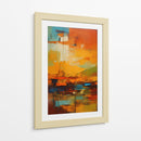 Lava Naranja y Azul - DEA Digital Esoteric Art | Cuadro decorativo de Canvas Lab