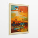 Lava Naranja y Azul - DEA Digital Esoteric Art | Cuadro decorativo de Canvas Lab