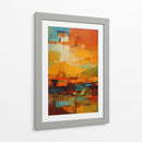 Lava Naranja y Azul - DEA Digital Esoteric Art | Cuadro decorativo de Canvas Lab