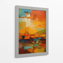 Lava Naranja y Azul - DEA Digital Esoteric Art | Cuadro decorativo de Canvas Lab