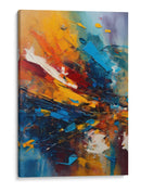 Evento Abstracto Azul y Naranja - DEA Digital Esoteric Art | Cuadro decorativo de Canvas Lab