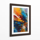 Evento Abstracto Azul y Naranja - DEA Digital Esoteric Art | Cuadro decorativo de Canvas Lab