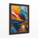 Evento Abstracto Azul y Naranja - DEA Digital Esoteric Art | Cuadro decorativo de Canvas Lab