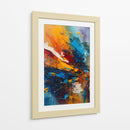 Evento Abstracto Azul y Naranja - DEA Digital Esoteric Art | Cuadro decorativo de Canvas Lab