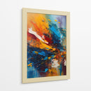 Evento Abstracto Azul y Naranja - DEA Digital Esoteric Art | Cuadro decorativo de Canvas Lab