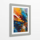 Evento Abstracto Azul y Naranja - DEA Digital Esoteric Art | Cuadro decorativo de Canvas Lab