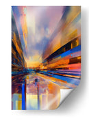 Fuga Azul y Naranja - DEA Digital Esoteric Art | Cuadro decorativo de Canvas Lab