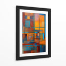 Ensamble Naranja y Azul - DEA Digital Esoteric Art | Cuadro decorativo de Canvas Lab