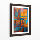Ensamble Naranja y Azul - DEA Digital Esoteric Art | Cuadro decorativo de Canvas Lab
