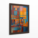 Ensamble Naranja y Azul - DEA Digital Esoteric Art | Cuadro decorativo de Canvas Lab
