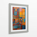 Ensamble Naranja y Azul - DEA Digital Esoteric Art | Cuadro decorativo de Canvas Lab