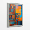 Ensamble Naranja y Azul - DEA Digital Esoteric Art | Cuadro decorativo de Canvas Lab