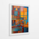 Ensamble Naranja y Azul - DEA Digital Esoteric Art | Cuadro decorativo de Canvas Lab