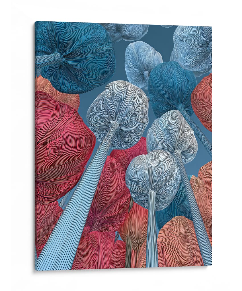 Tulipanes contrapicados en plano - DIEGO D L | Cuadro decorativo de Canvas Lab