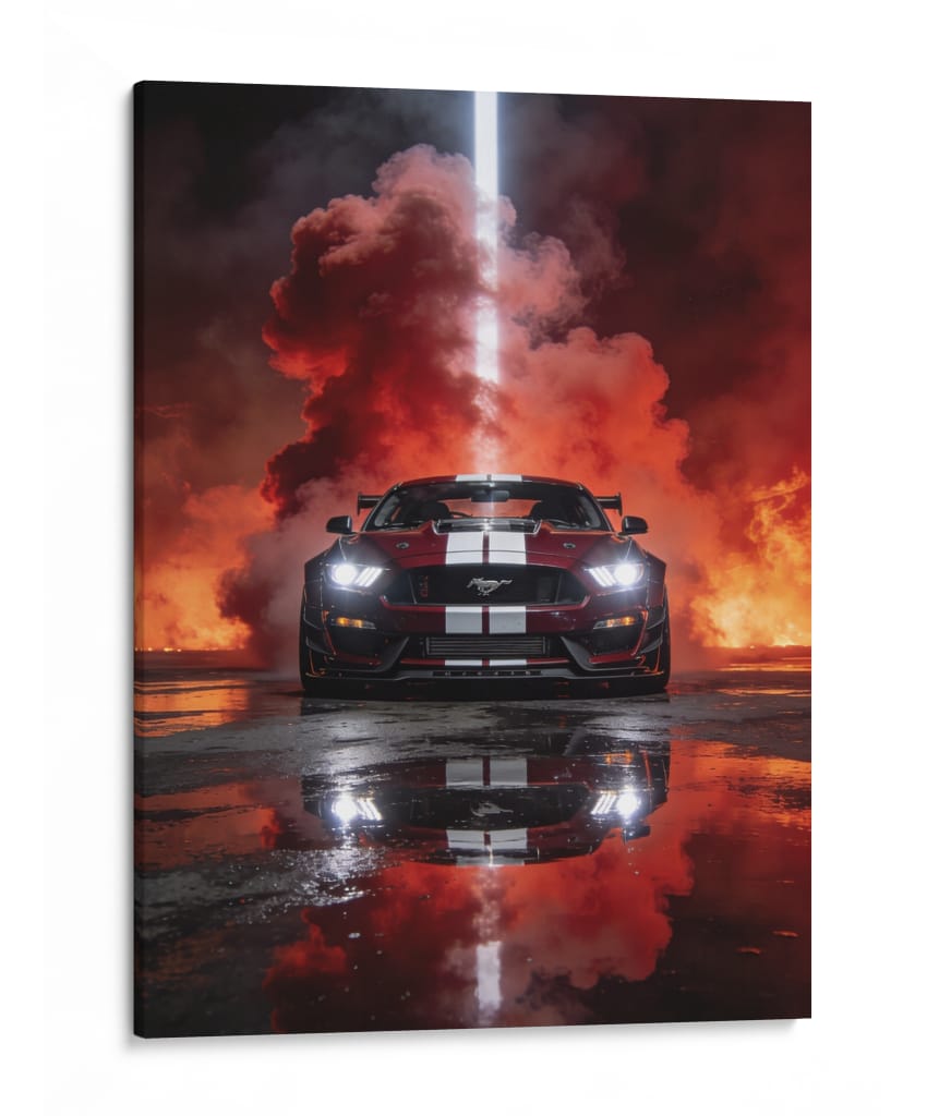 Fuego Feroz - Puffy Design | Cuadro decorativo de Canvas Lab