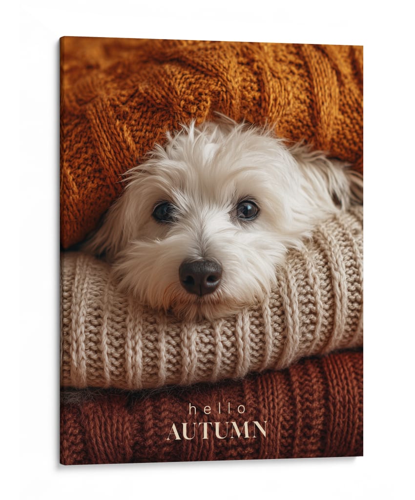 Otoño Acogedor - Puffy Design | Cuadro decorativo de Canvas Lab