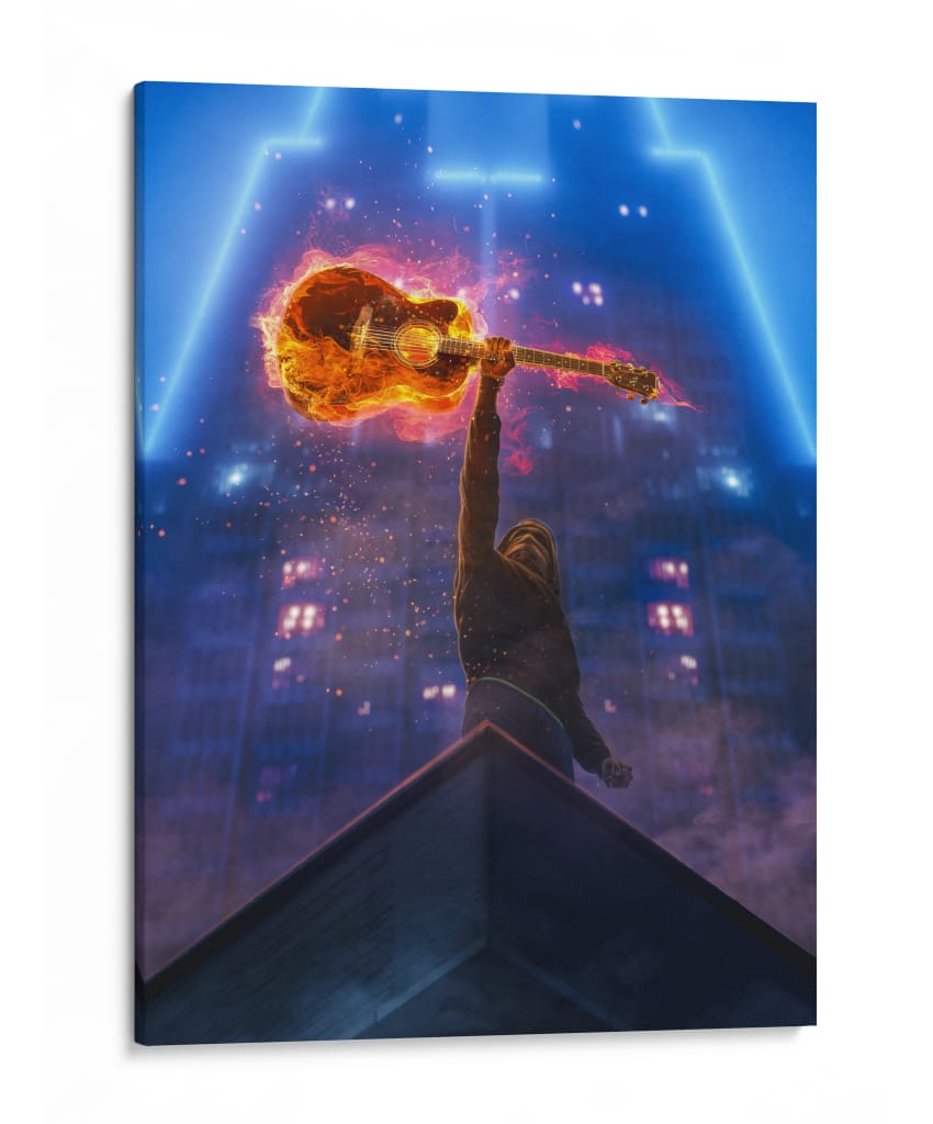 Acordes de Fuego - Puffy Design | Cuadro decorativo de Canvas Lab
