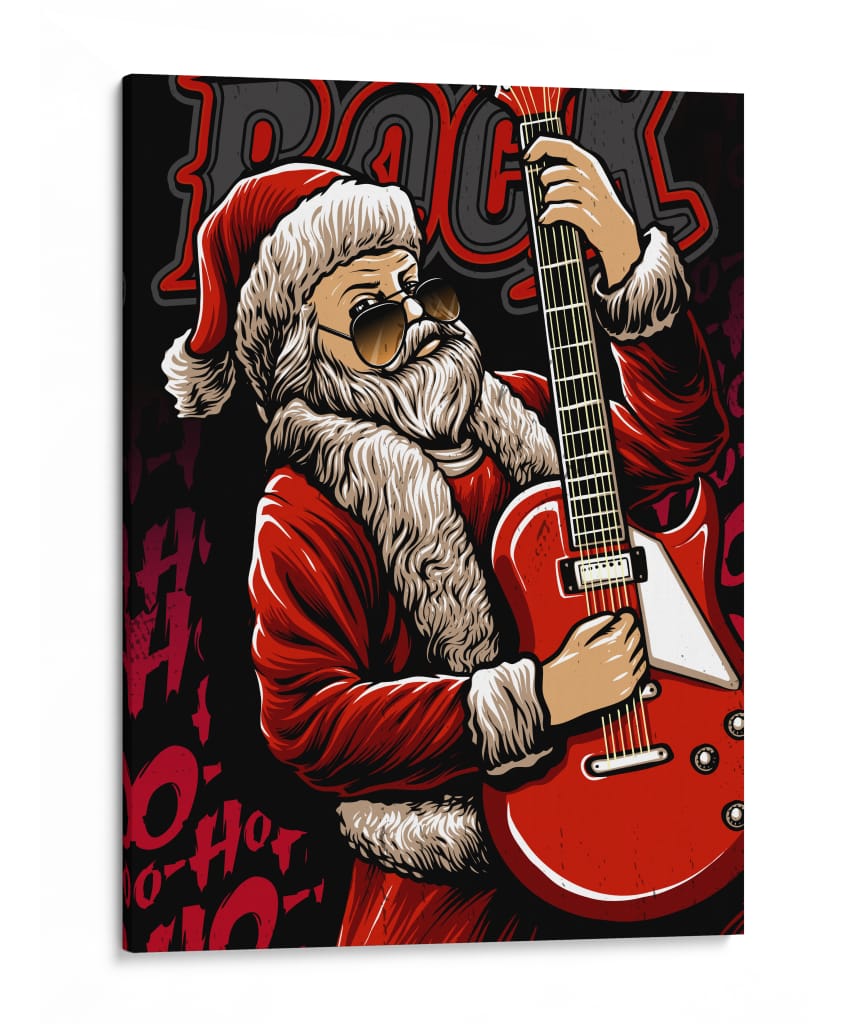 Navidad Metalera - Puffy Design | Cuadro decorativo de Canvas Lab