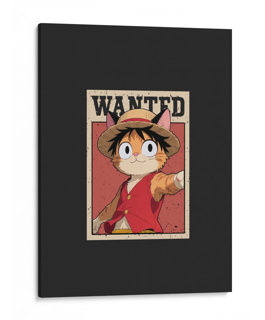 Miau D. Luffy - Puffy Design | Cuadro decorativo de Canvas Lab