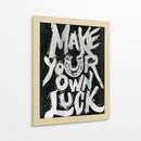 Crea Tu Suerte - Puffy Design | Cuadro decorativo de Canvas Lab