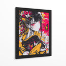 Geisha Carmesí - Puffy Design | Cuadro decorativo de Canvas Lab