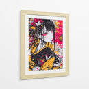 Geisha Carmesí - Puffy Design | Cuadro decorativo de Canvas Lab