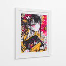 Geisha Carmesí - Puffy Design | Cuadro decorativo de Canvas Lab