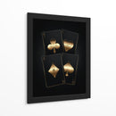Póker de Oro - Puffy Design | Cuadro decorativo de Canvas Lab