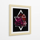 Rosa Geométrica - Puffy Design | Cuadro decorativo de Canvas Lab