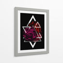 Rosa Geométrica - Puffy Design | Cuadro decorativo de Canvas Lab