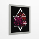 Rosa Geométrica - Puffy Design | Cuadro decorativo de Canvas Lab