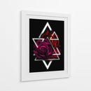 Rosa Geométrica - Puffy Design | Cuadro decorativo de Canvas Lab