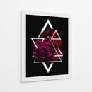 Rosa Geométrica - Puffy Design | Cuadro decorativo de Canvas Lab