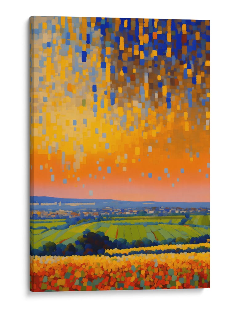 Campo Amarillo y Violeta - DEA Digital Esoteric Art | Cuadro decorativo de Canvas Lab